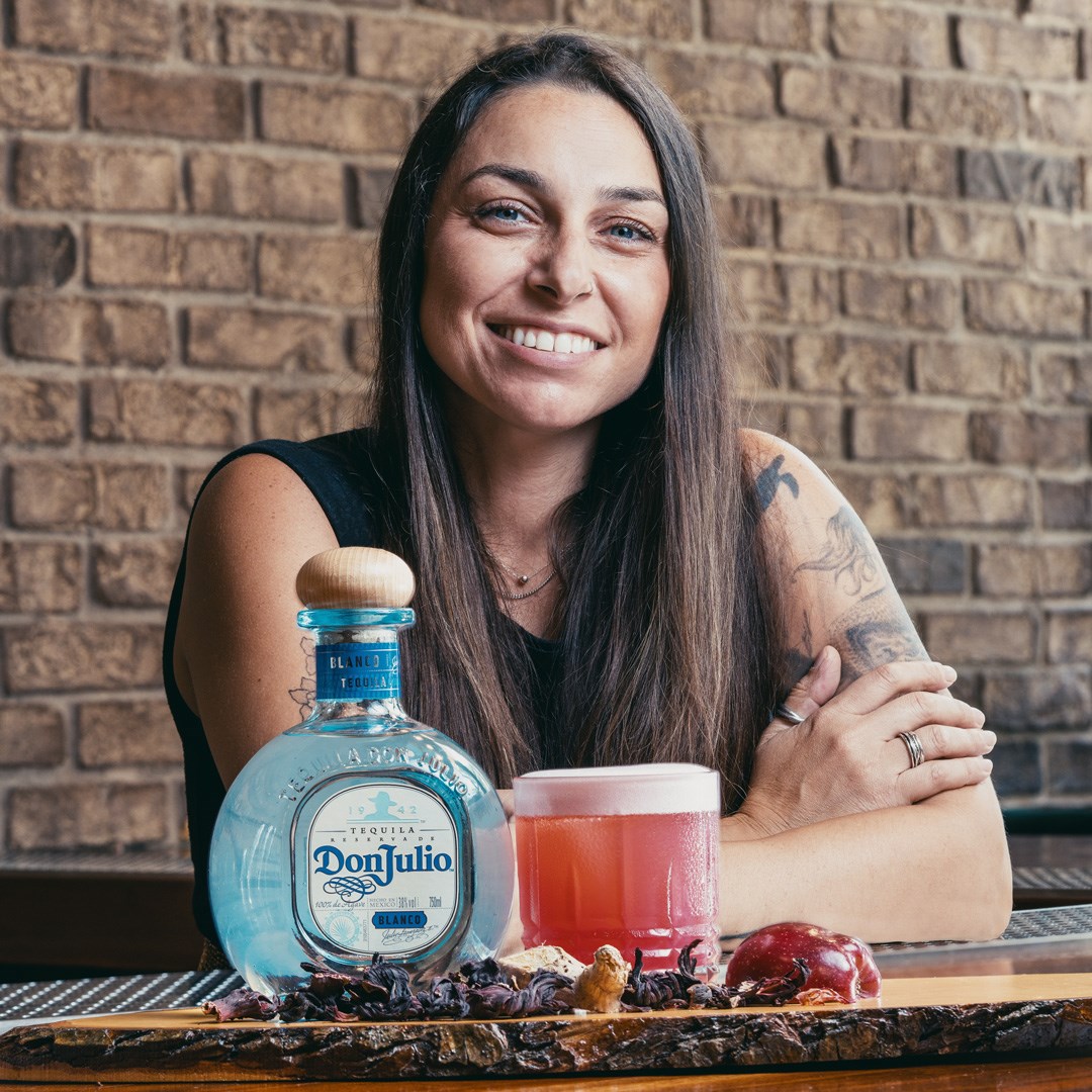 bartender with cocktail