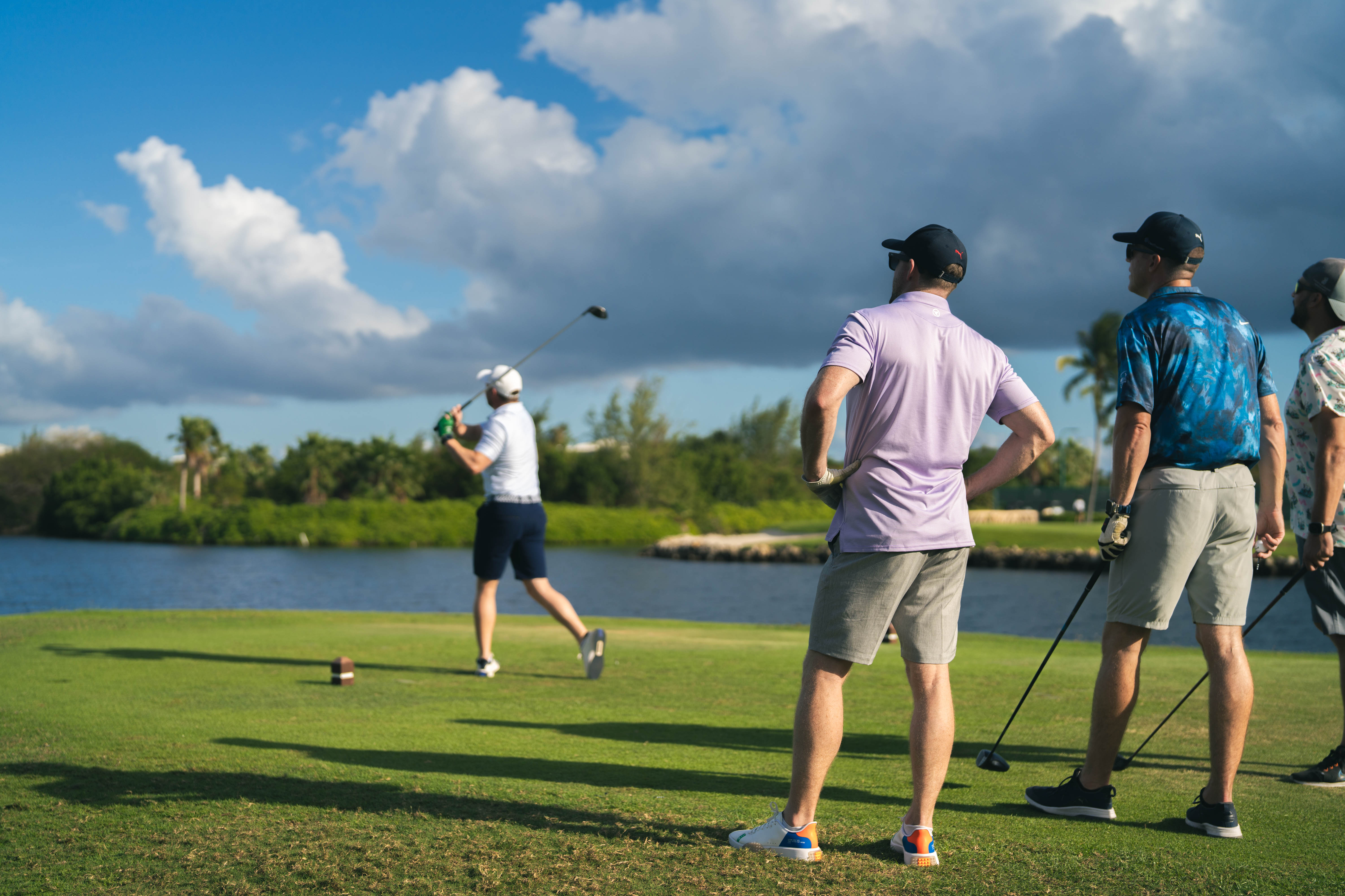 Camana Bay corporate tenants playing golf