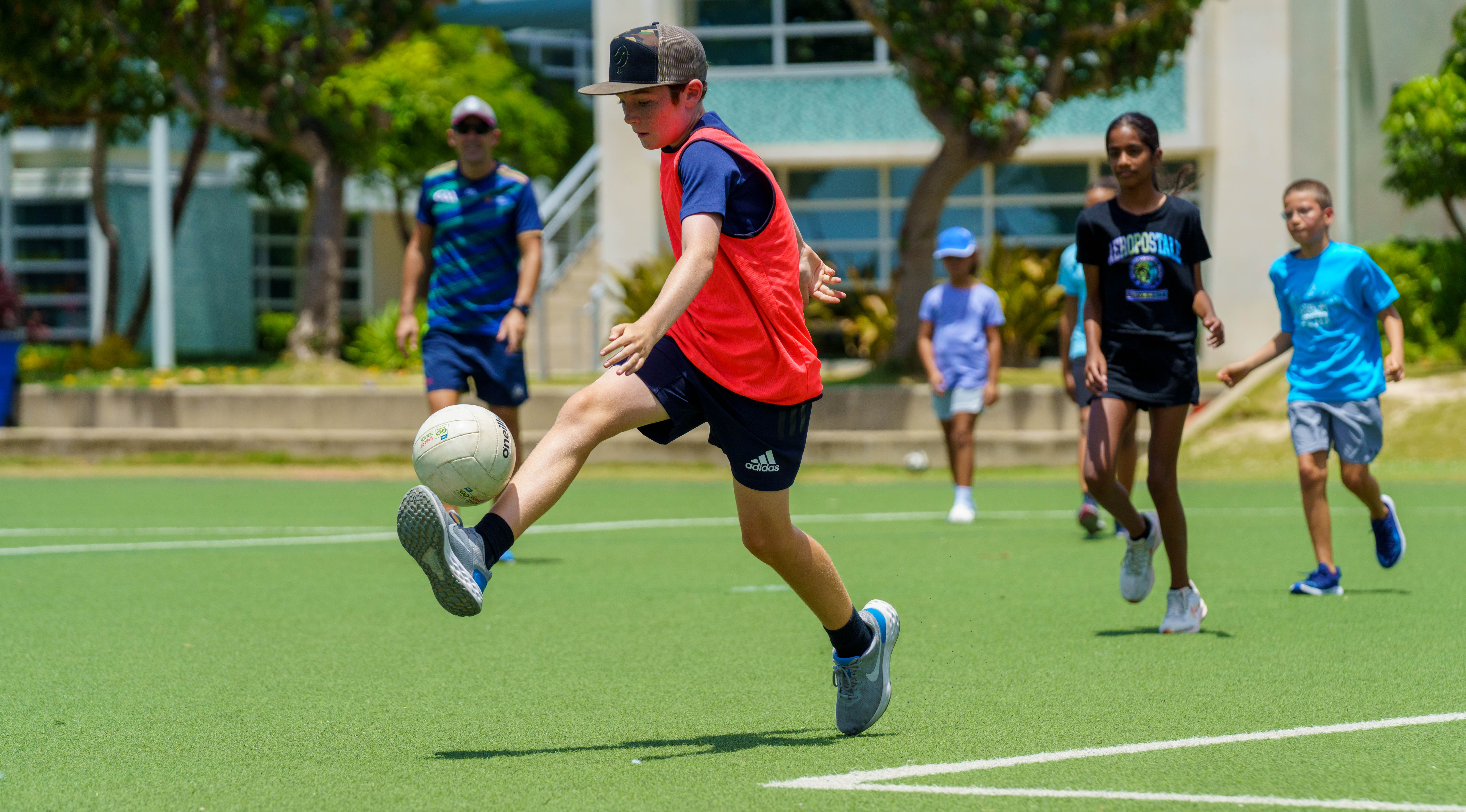 Kid playing gaelic