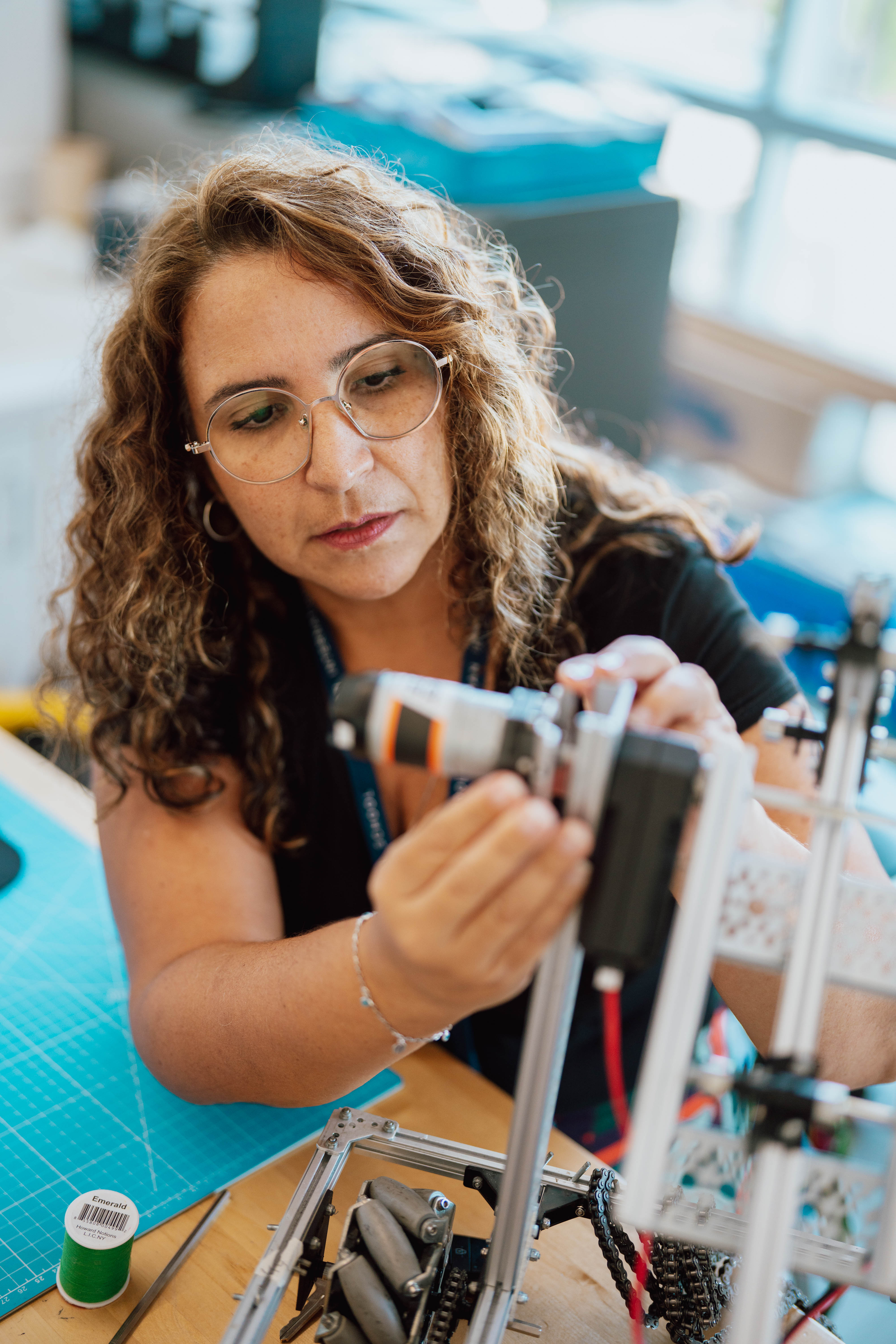 Cayman International School  robotics teacher and leader of the school’s FIRST Tech Challenge team, Guta Moura, says initiatives like FTC  and Jr. Robotics are incredibly impactful for the next generation. — Photo: Rhian Campbell